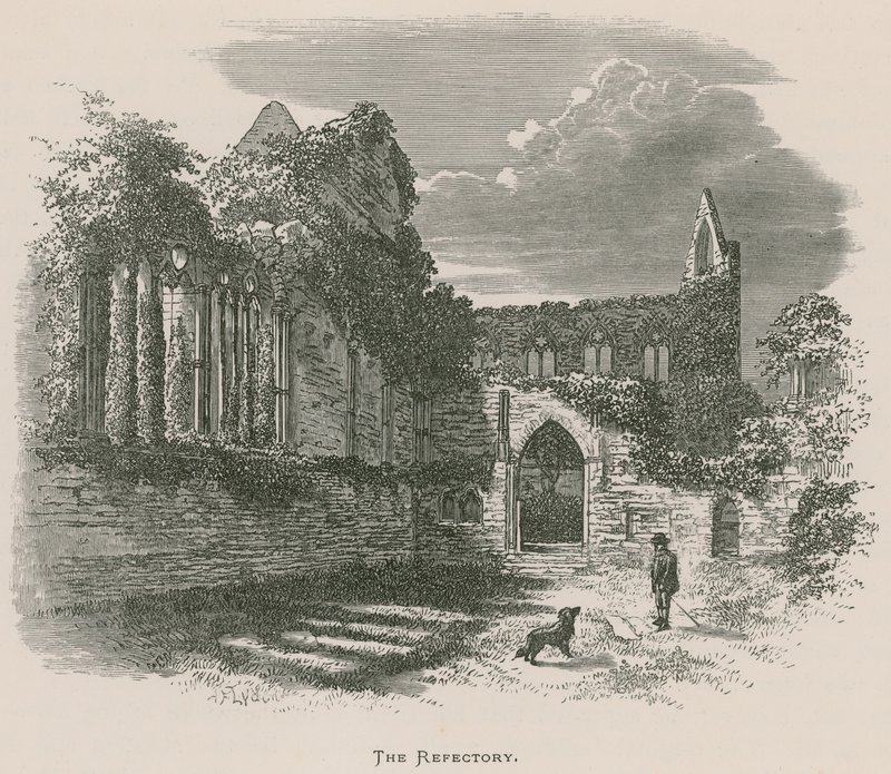 Tintern Abbey, matsalen av Alexander Francis Lydon