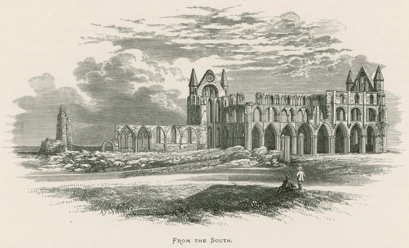 Whitby Abbey, från söder av Alexander Francis Lydon