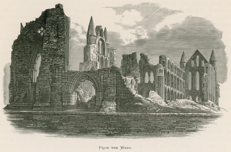 Whitby Abbey, från väst av Alexander Francis Lydon