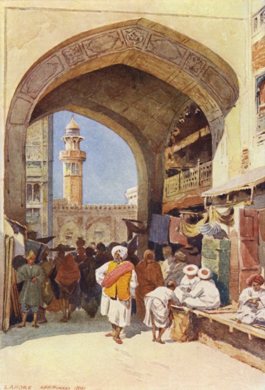 En port i basaren, Lahore av Alexander Henry Hallam Murray