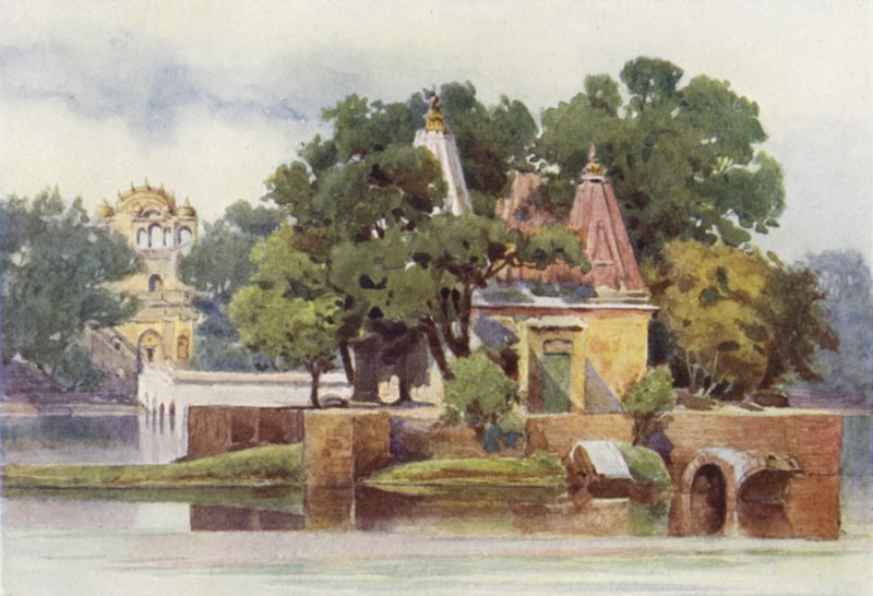 Ett tempel i tanken vid Thanesar av Alexander Henry Hallam Murray