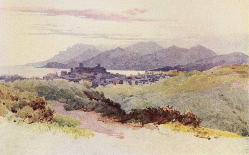 Cannes och Esterelbergen (färg litho) av Alexander Henry Hallam Murray