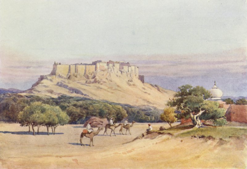 Jodhpur, allmän utsikt över fortet av Alexander Henry Hallam Murray