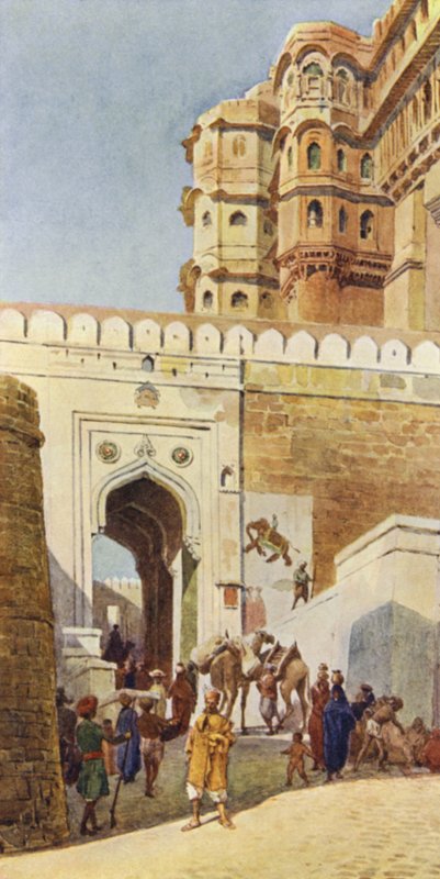 Uppstigningen till palatset, Jodhpur av Alexander Henry Hallam Murray