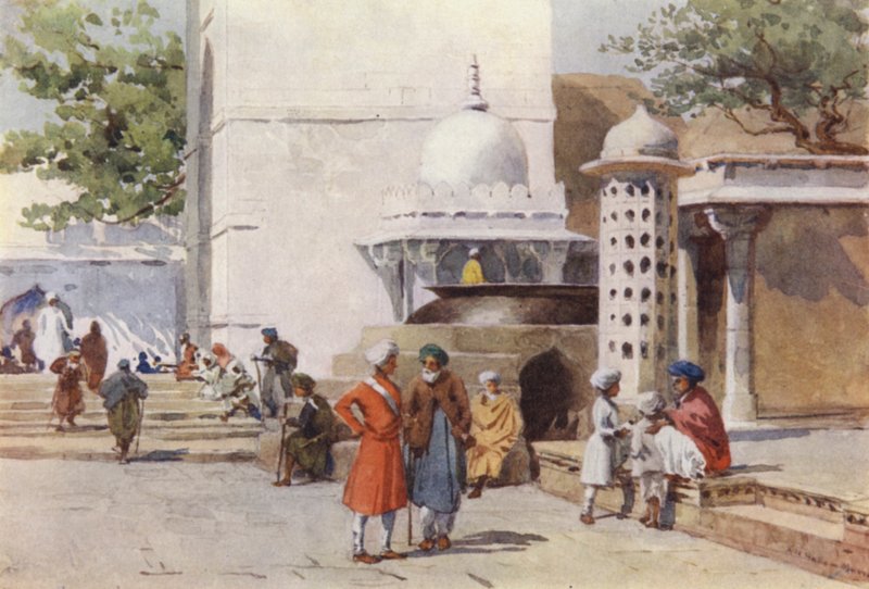 Kitteln vid ingången till Dargah, Ajmer av Alexander Henry Hallam Murray