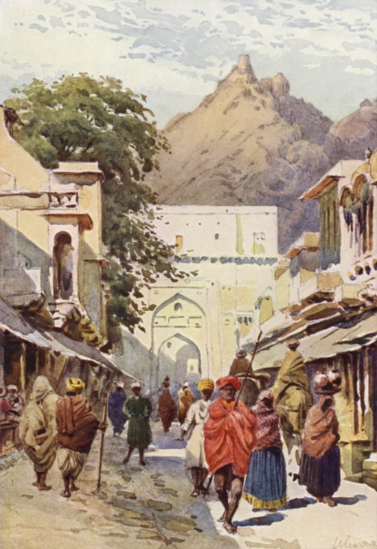 Huvudgatan i Alwar av Alexander Henry Hallam Murray