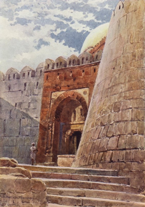 Tughlak Shahs grav (färg litho) av Alexander Henry Hallam Murray