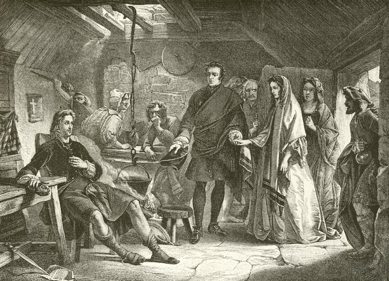 Det första mötet mellan prins Charles och Flora Macdonald av Alexander Johnston