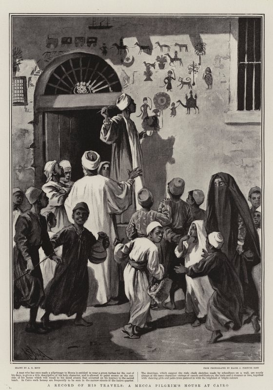 En uppteckning över hans resor, ett pilgrimshus i Mecka i Kairo av Alexander Stuart Boyd