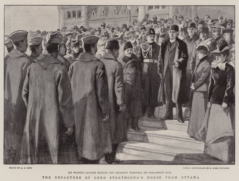 Lord Strathconas hästs avgång från Ottawa av Alexander Stuart Boyd