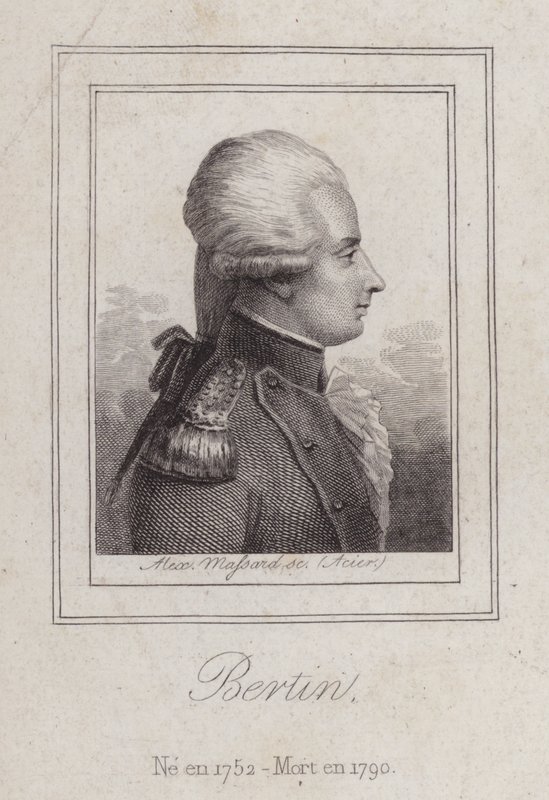 Antoine de Bertin, fransk poet (gravyr) av Alexandre Massard