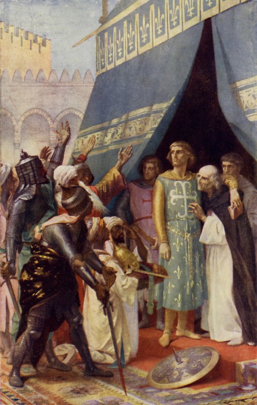 St Louis en fånge i saracenernas händer av after Alexandre Cabanel