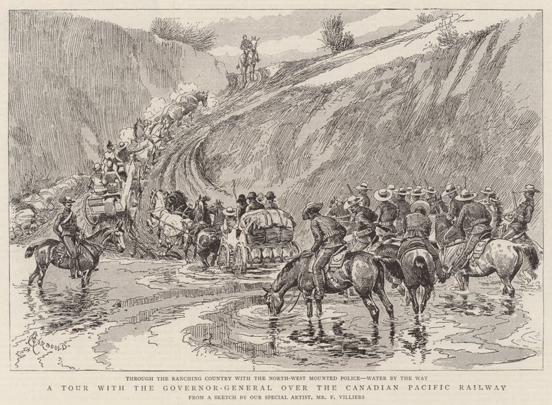 En turné med generalguvernören över Canadian Pacific Railway av Alfred Chantrey Corbould