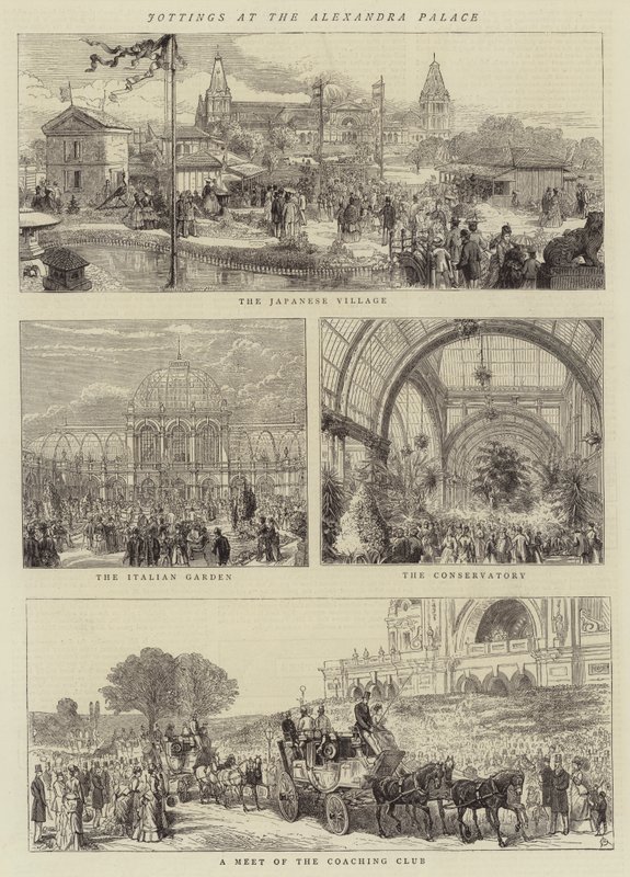 Skrivelser på Alexandra Palace av Alfred Chantrey Corbould
