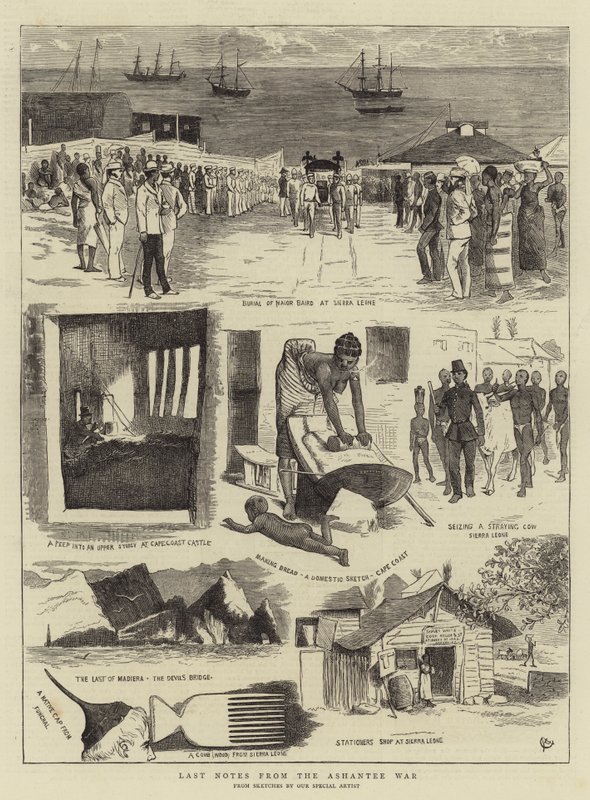 Sista anteckningar från Ashantee-kriget av Alfred Chantrey Corbould