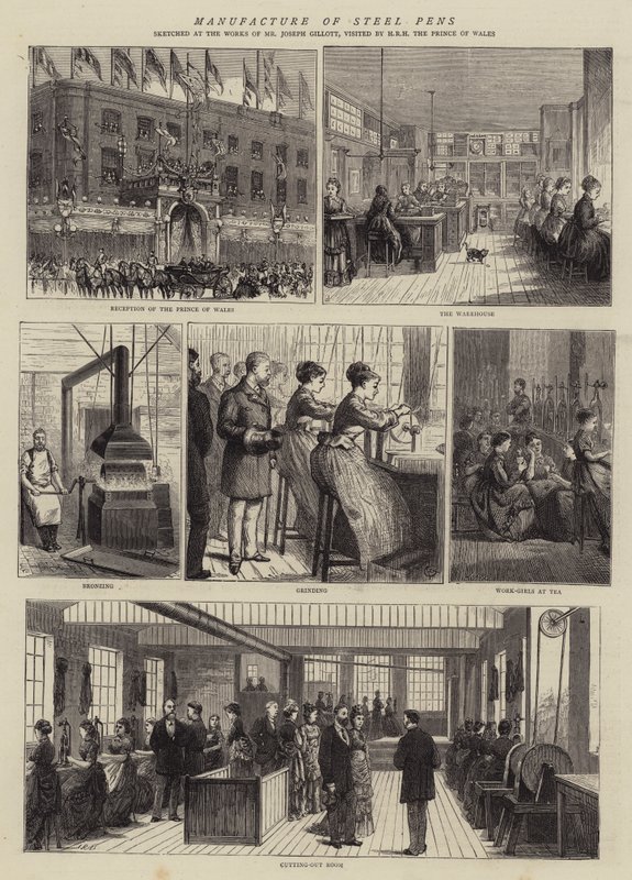 Tillverkning av stålpennor av Alfred Chantrey Corbould