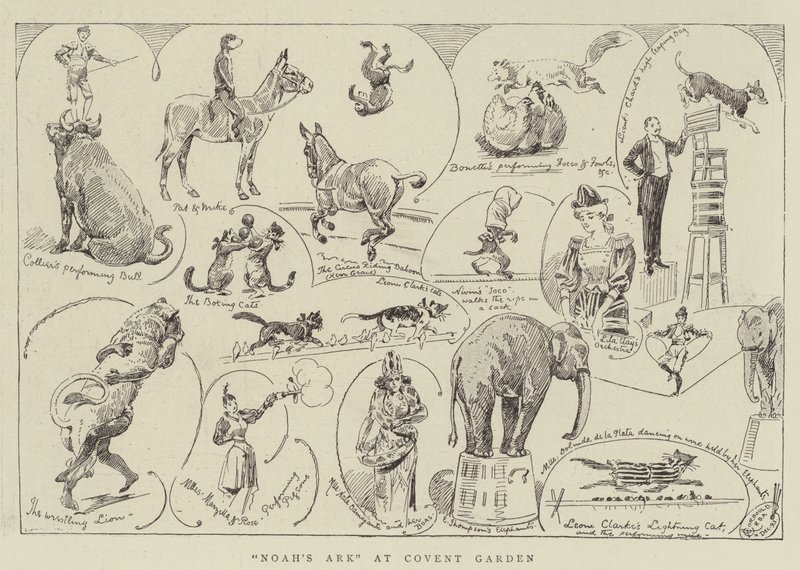 Noaks ark i Covent Garden av Alfred Chantrey Corbould