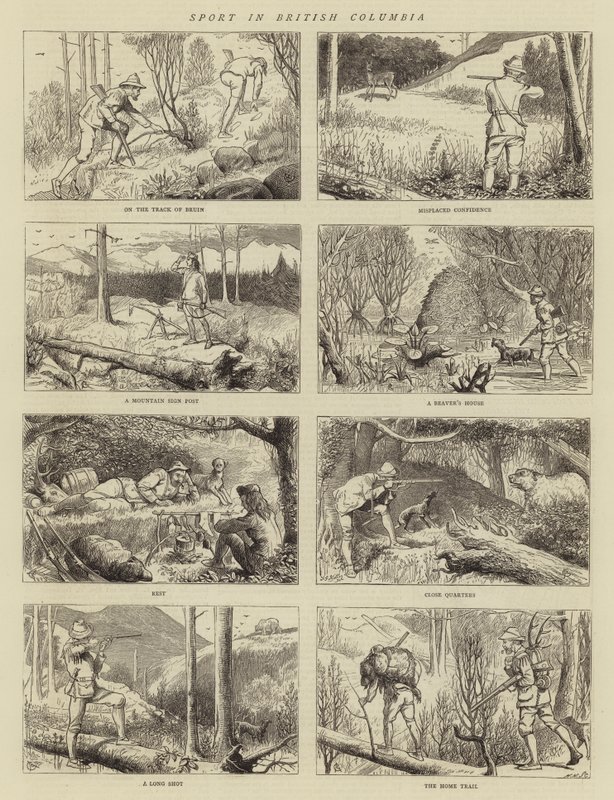 Sport i British Columbia av Alfred Chantrey Corbould