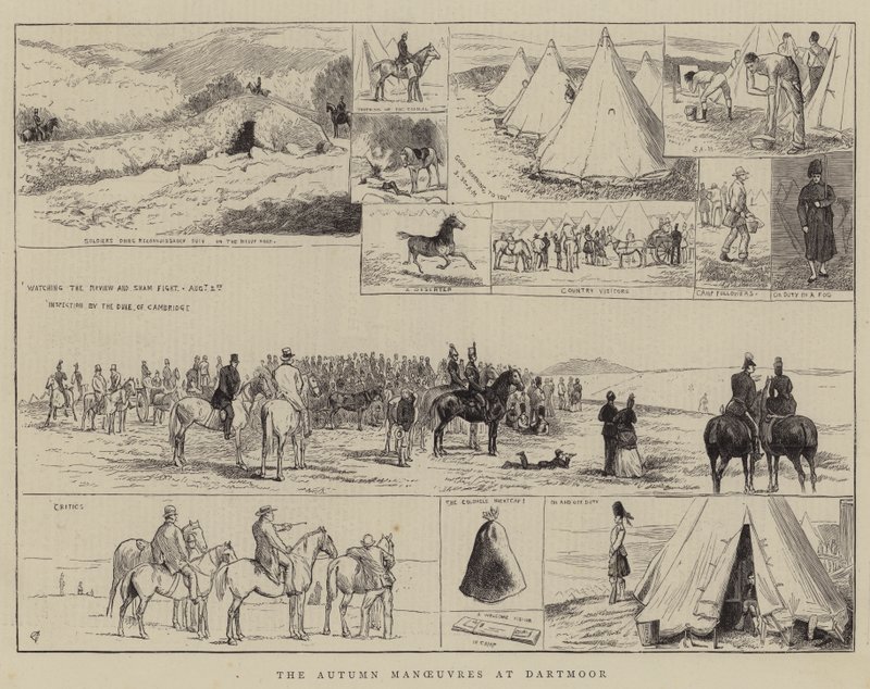 Höstmanövrarna i Dartmoor av Alfred Chantrey Corbould