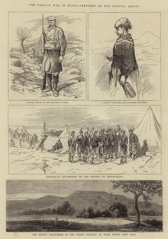 Carlistkriget i Spanien av Alfred Chantrey Corbould