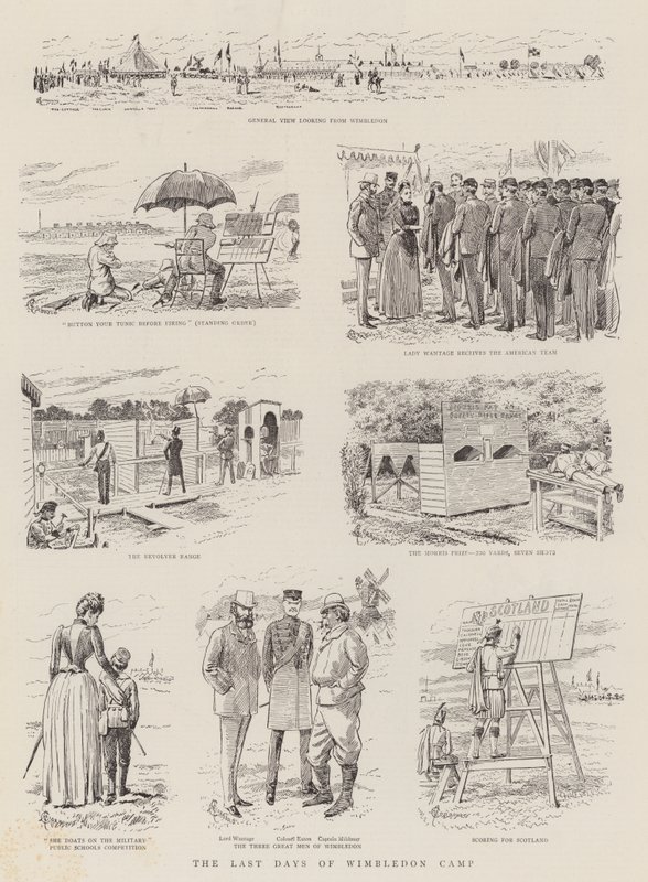 De sista dagarna på Wimbledonlägret av Alfred Chantrey Corbould
