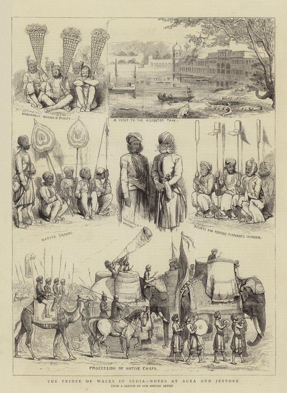 Prinsen av Wales i Indien, anteckningar i Agra och Jeypore av Alfred Chantrey Corbould