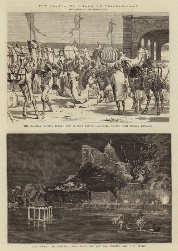 Prinsen av Wales i Trichinopoly av Alfred Chantrey Corbould