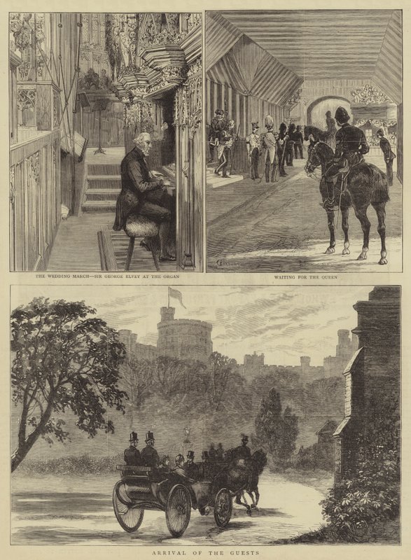 Det kungliga bröllopet i Windsor av Alfred Chantrey Corbould