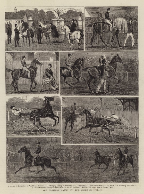 Travmatchen på Alexandrapalatset av Alfred Chantrey Corbould