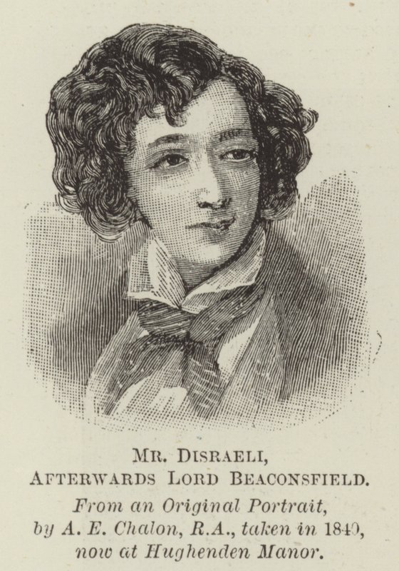 Disraeli, senare lord Beaconsfield av Alfred Edward Chalon