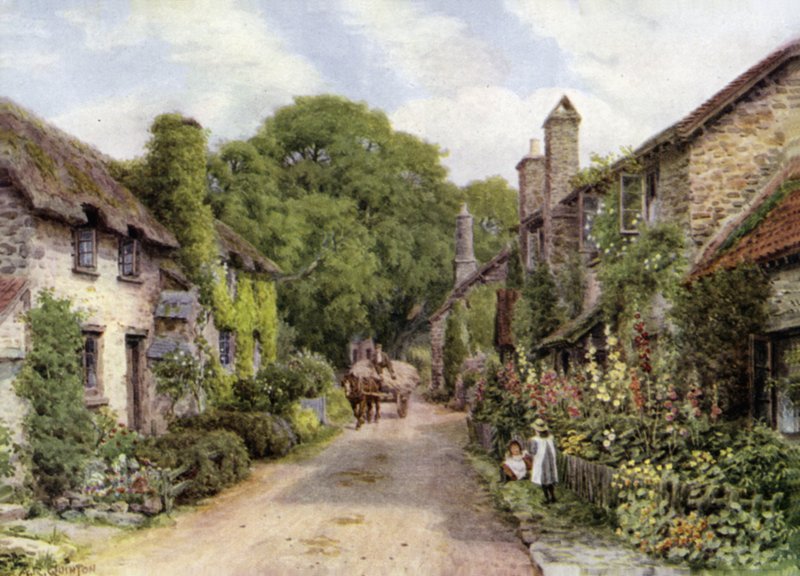 Bossington, nära Porlock, Somerset av Alfred Robert Quinton