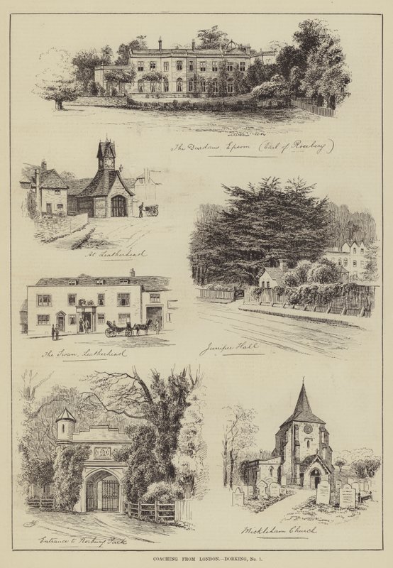 Coachning från London, Dorking av Alfred Robert Quinton