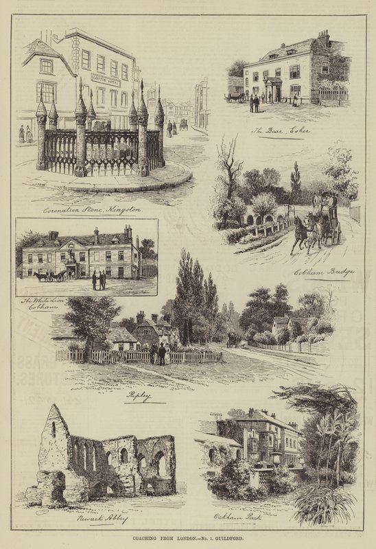 Träning från London, Guildford av Alfred Robert Quinton