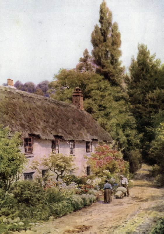 Stugor i Dunster, Somerset av Alfred Robert Quinton