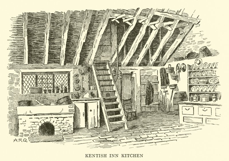 Kentish Inn Kök av Alfred Robert Quinton