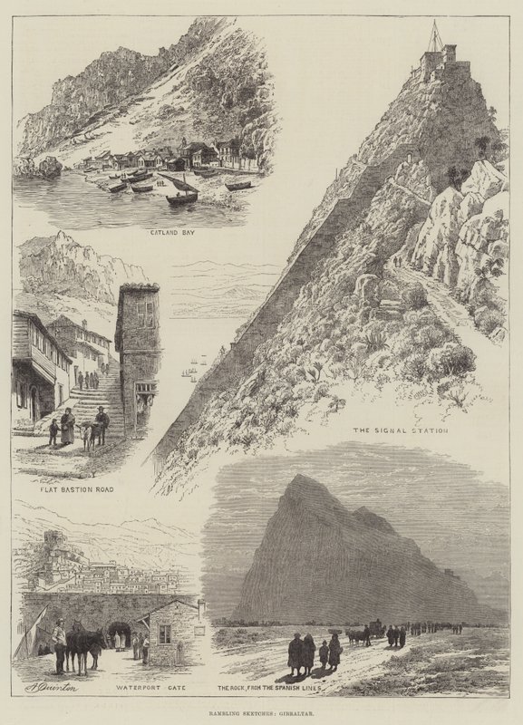 Vandringsskisser, Gibraltar av Alfred Robert Quinton