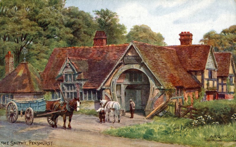 Smedjan, Penshurst, Kent av Alfred Robert Quinton