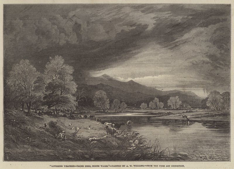 Lägre väder, Cader Idris, norra Wales av Alfred Walter Williams