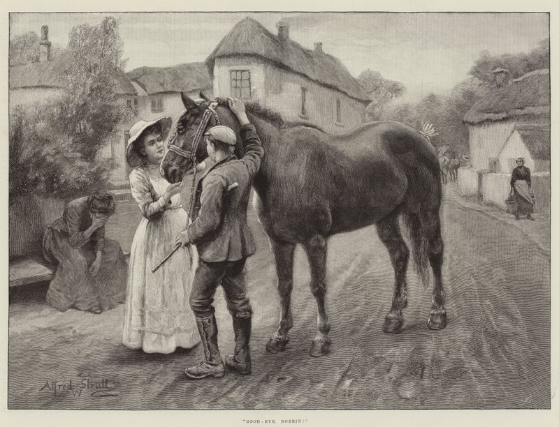 Adjö, Dobbin! av William Strutt