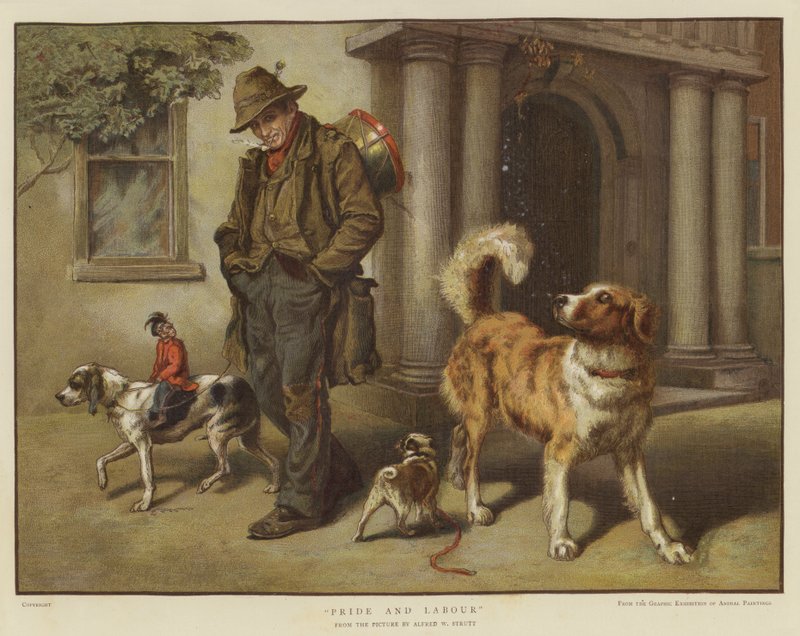 Stolthet och arbete (chromolitho) av William Strutt