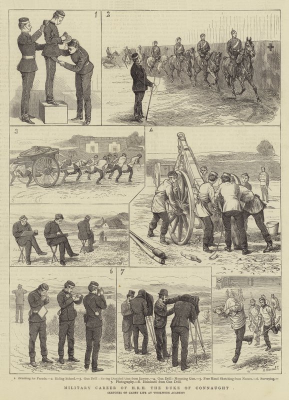 Militär karriär för HKH hertigen av Connaught av Alfred Chantrey Corbould