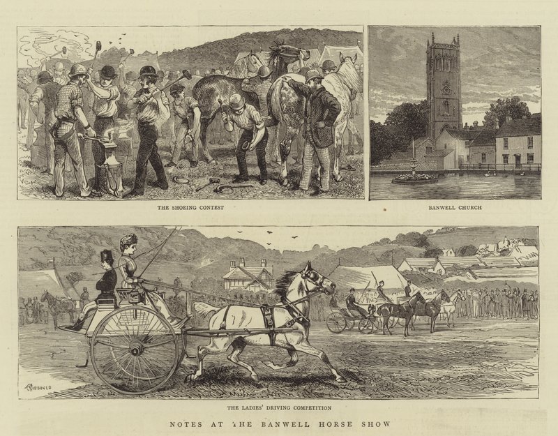 Anteckningar på Banwell Horse Show av Alfred Chantrey Corbould