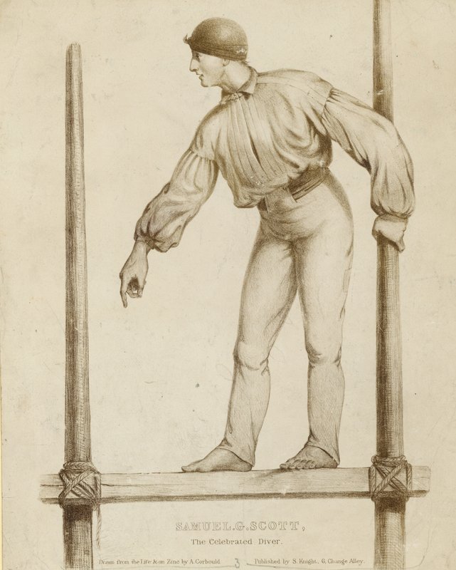 Porträtt av Samuel G Scott av Alfred Chantrey Corbould