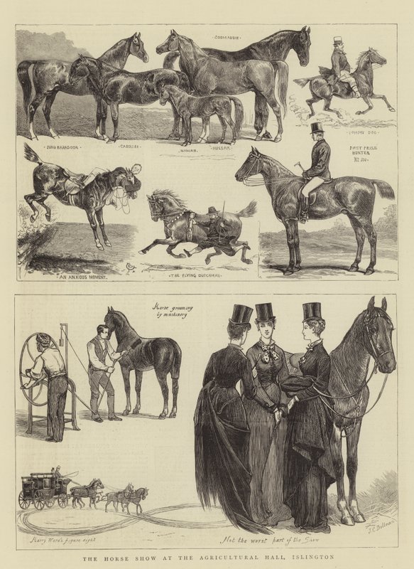 The Horse Show på Agricultural Hall, Islington av Alfred Chantrey Corbould