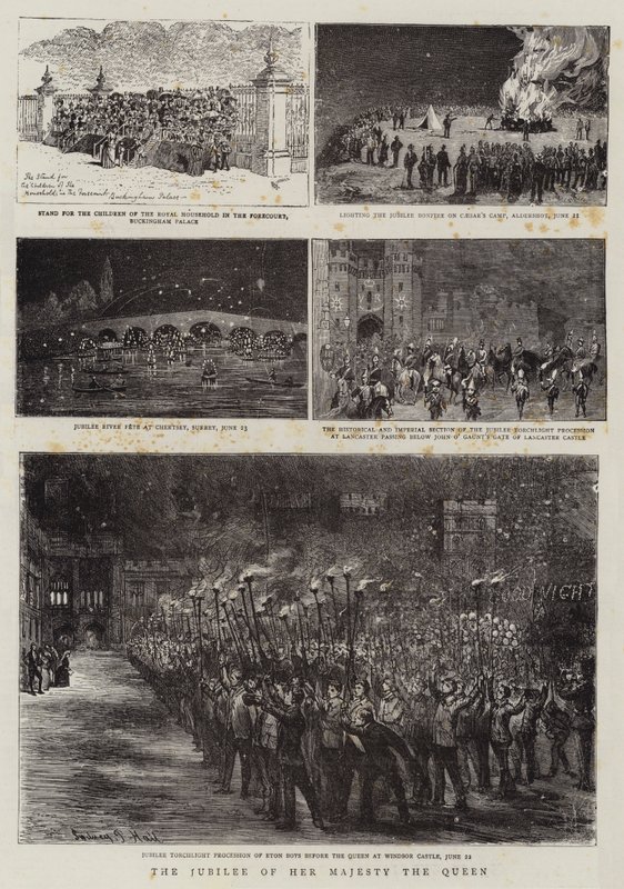 Hennes Majestät drottningens jubileum av Alfred Chantrey Corbould