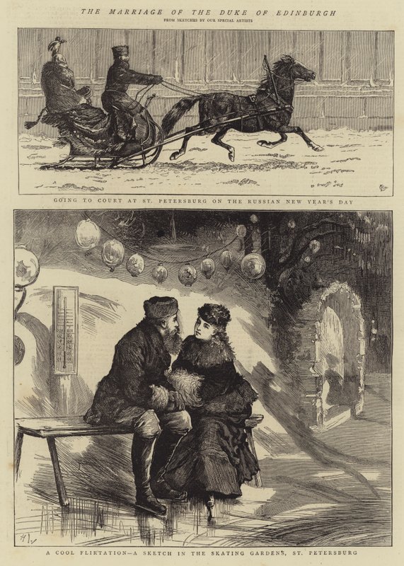 Hertigen av Edinburghs bröllop av Alfred Chantrey Corbould