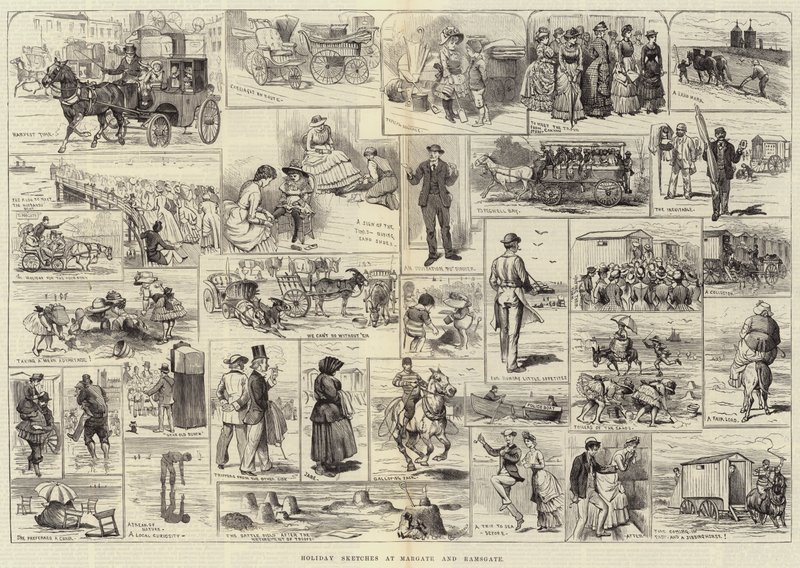Semesterskisser vid Margate och Ramsgate av Alfred Courbould