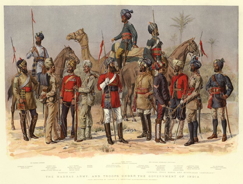 Madras armé och trupper under Indiens regering av Alfred Crowdy Lovett