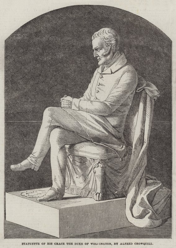 Statyett av Hans nåd hertigen av Wellington av Alfred Crowquill