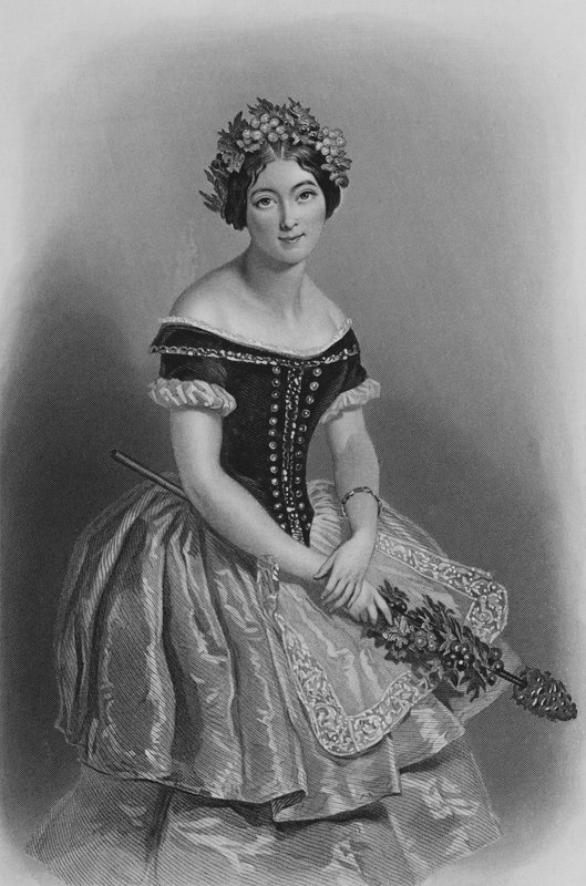 Carlotta Grisi, La Giselle (gravyr) av Alfred Edward (after) Chalon